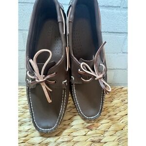 Sebago Docksides Mens 13M Brown Leather Boat Shoes Loafers 11567548